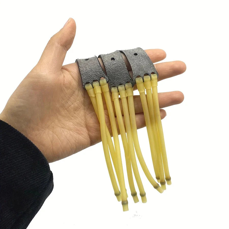 3pcs Round High Elasticity Three Point Rubber For Slingshot