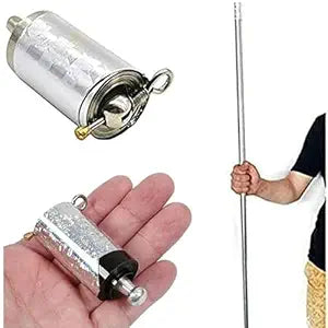 Magical Safety Stick | Silver Appearing Cane Metal Steel Professional Trick Prop Stretchable Extendable Pocket Stick | Pocket Stick, Magic Wand Stick Toy for Kids Girls Boys Adult