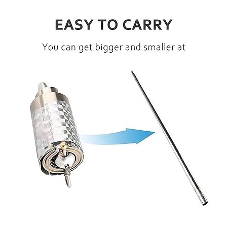 Magical Safety Stick | Silver Appearing Cane Metal Steel Professional Trick Prop Stretchable Extendable Pocket Stick | Pocket Stick, Magic Wand Stick Toy for Kids Girls Boys Adult