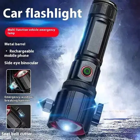 Multi-functional High Power LED Flashlight Rechargeable Waterproof